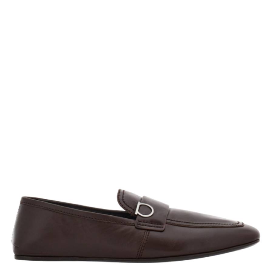 Ferragamo Gancini-Plaque Slip-On Loafers