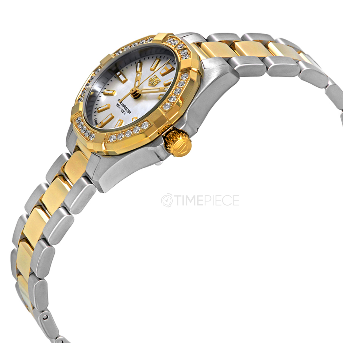 Tag Heuer Aquaracer Ladies 18K Yellow Gold and Steel Watch WBD1421.BB0321