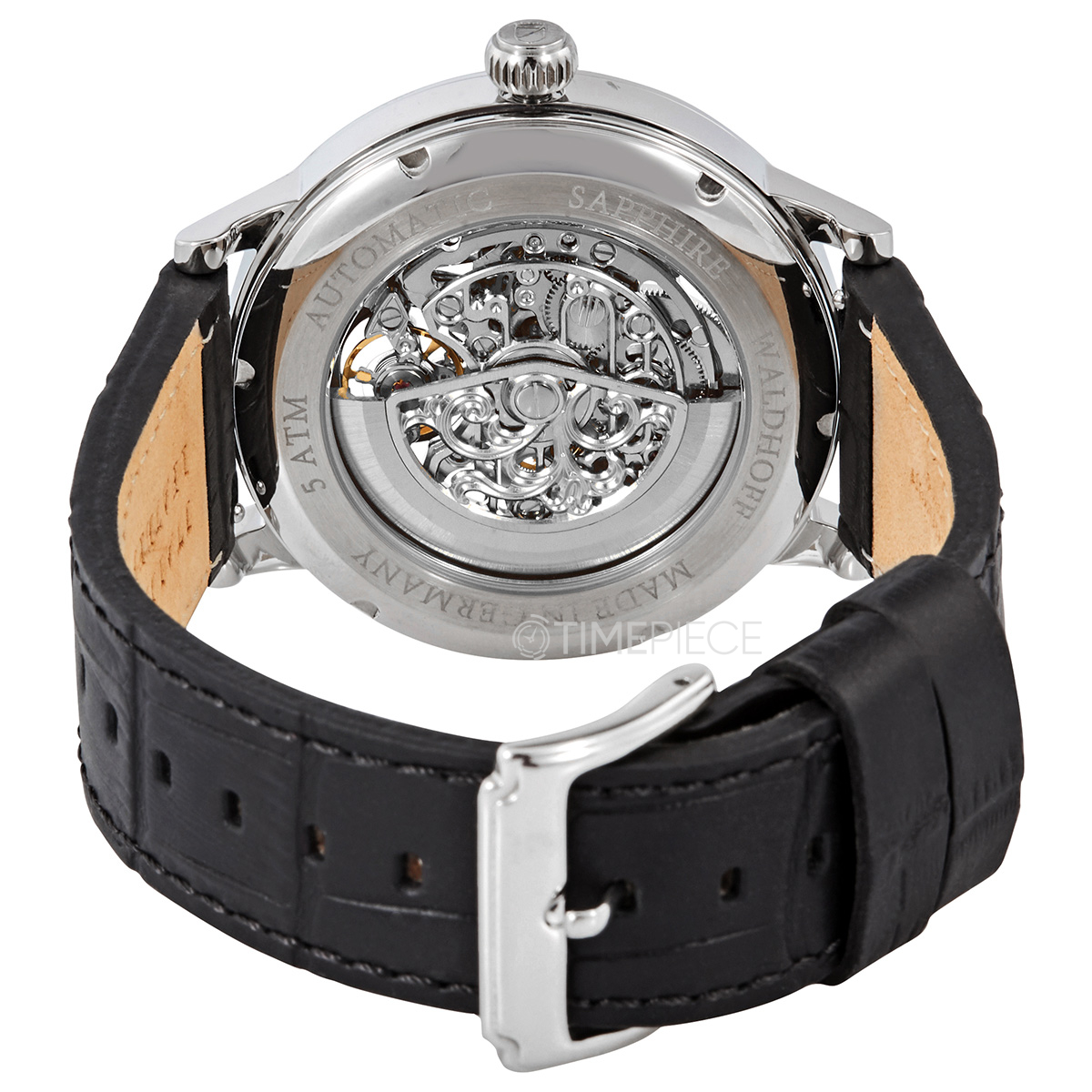 Waldhoff Capital Black Dial Black Leather Mens Watch 06C