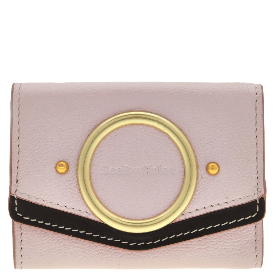 See By Chloe Aura Small Trifold Leather Wallet