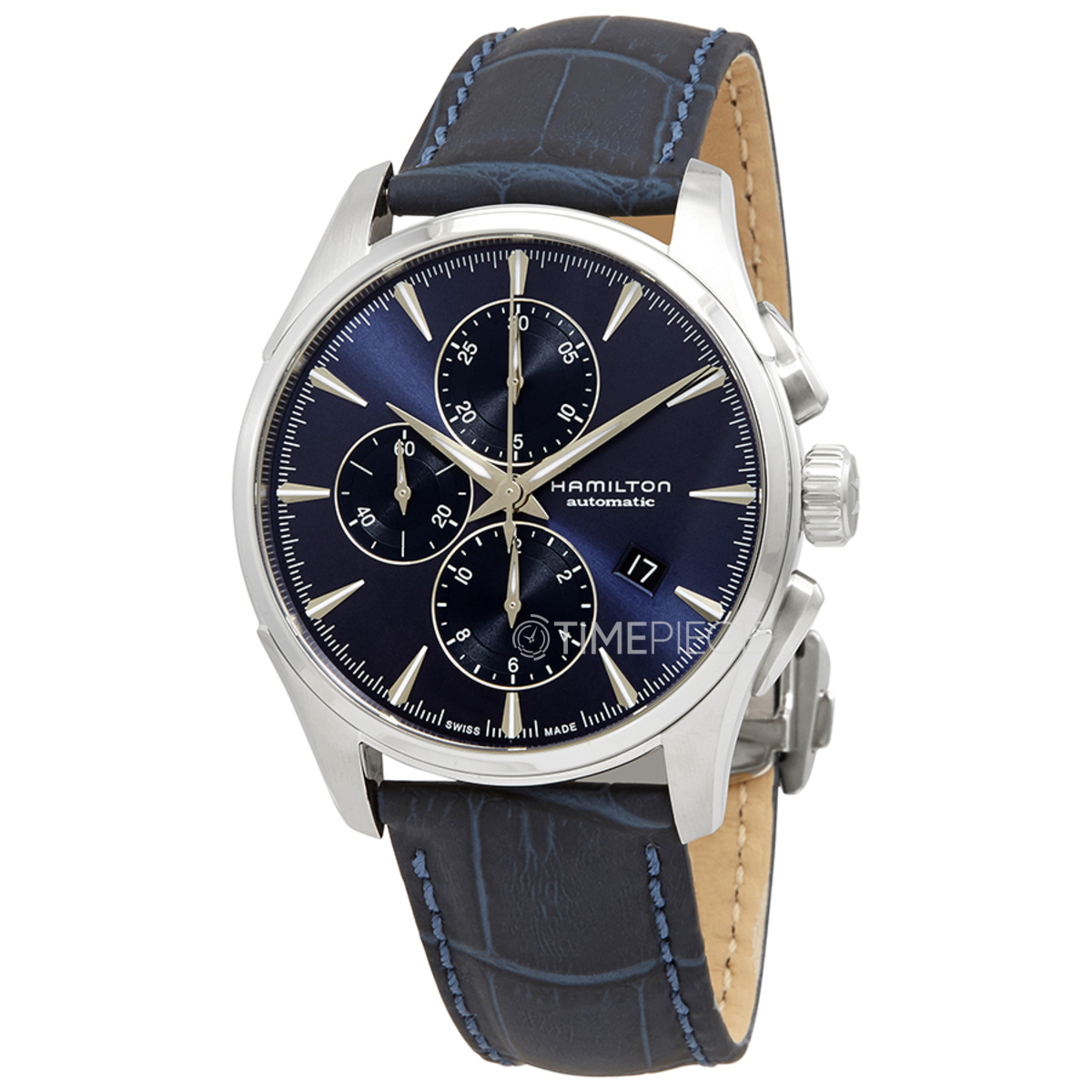 Hamilton Jazzmaster Chronograph Automatic Blue Dial Mens Watch H32586641