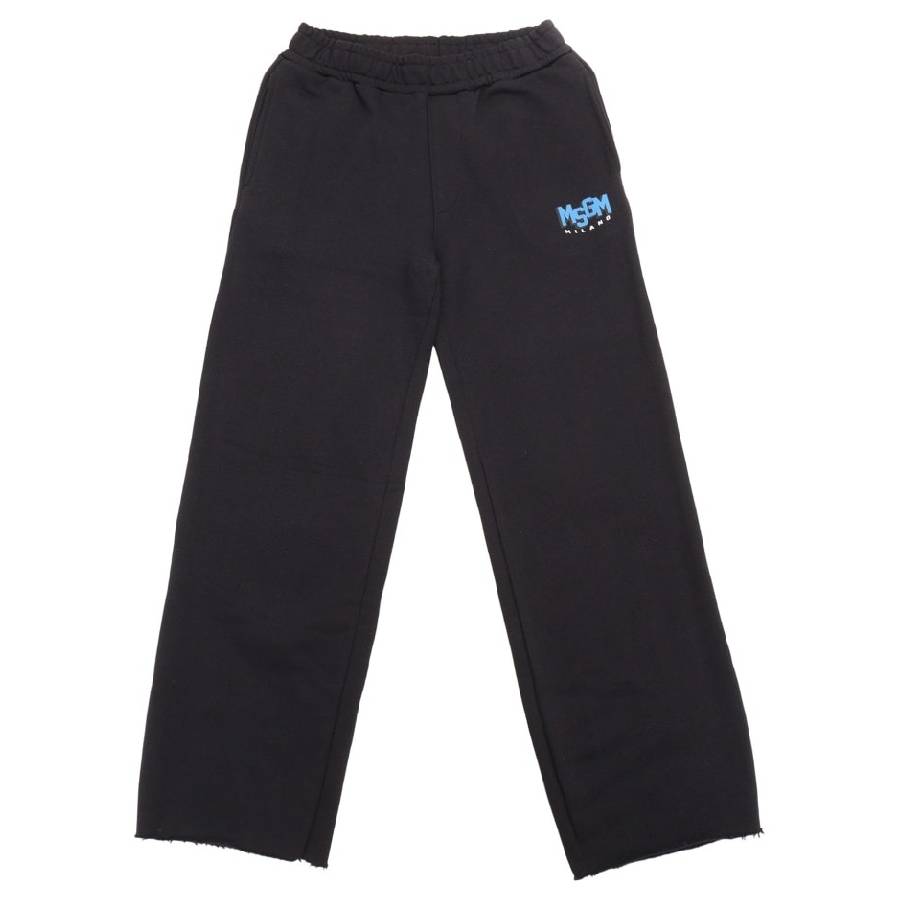 MSGM Fleece Pants Boy Nero/black