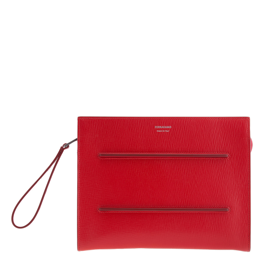 Ferragamo New Revival Leather Pouch