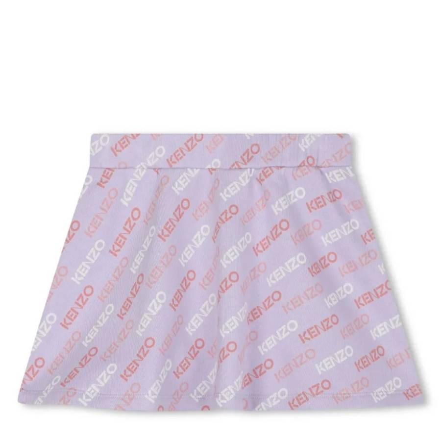 Kenzo Kids Monogram Print Mini Skirt