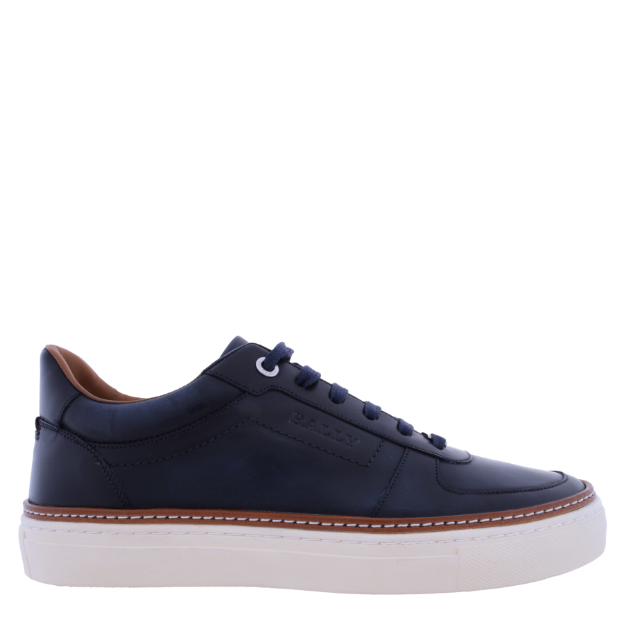 Bally Hens Brushed Leather LowTop Sneakers Brand Size 5  US Size 6