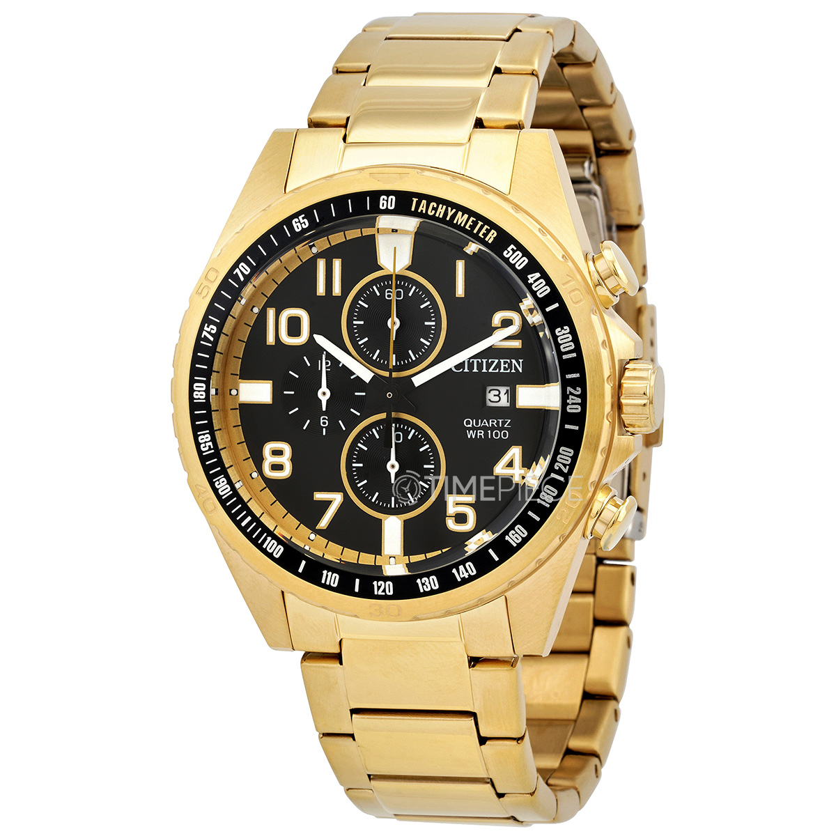 Citizen Chronograph Quartz Black Dial Mens Watch AN3652-55E