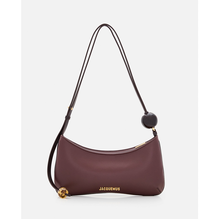 Jacquemus Le Bisou Perle Leather Shoulder Bag