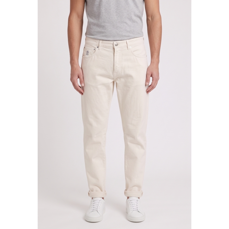 Brunello Cucinelli Men'S Leisure Fit 5 Pocket Denim Jean Pants Nwt