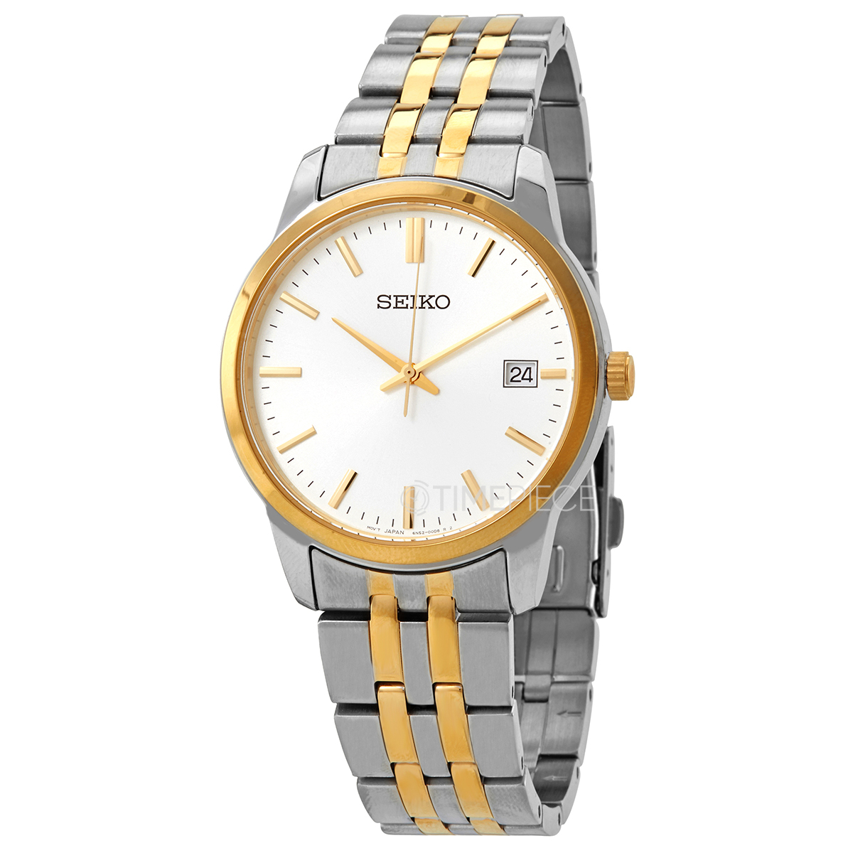 Seiko Essential Quartz White Dial Mens Watch SUR402