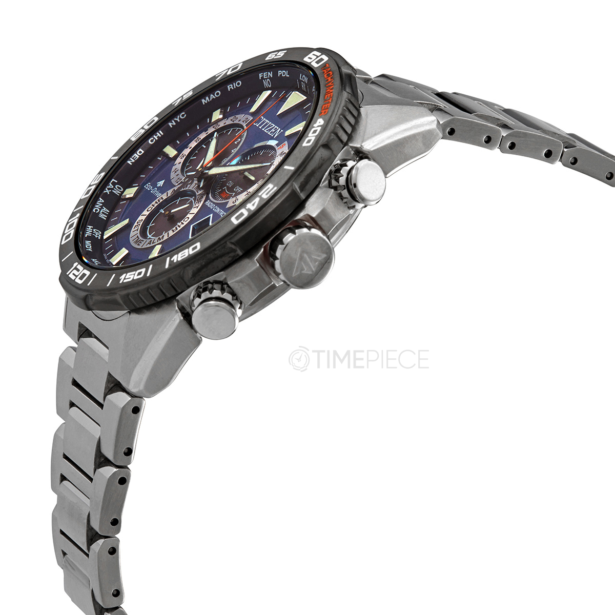 Citizen Promaster Eco-Drive Chronograph Blue Dial Mens Watch