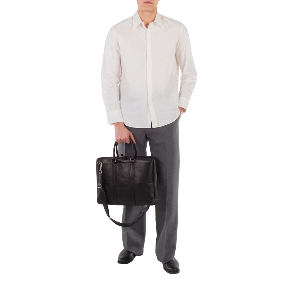 Coach Metropolitan Slim Leather Briefcase