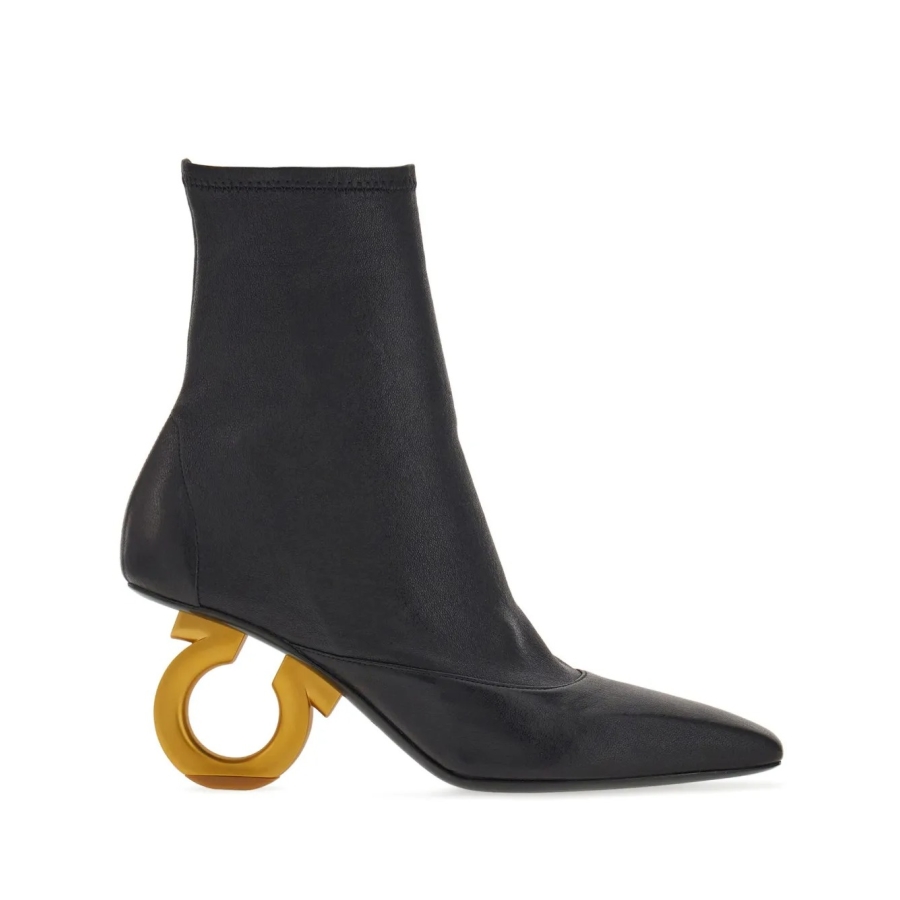 Ferragamo Womens Black Ankle boots Boots