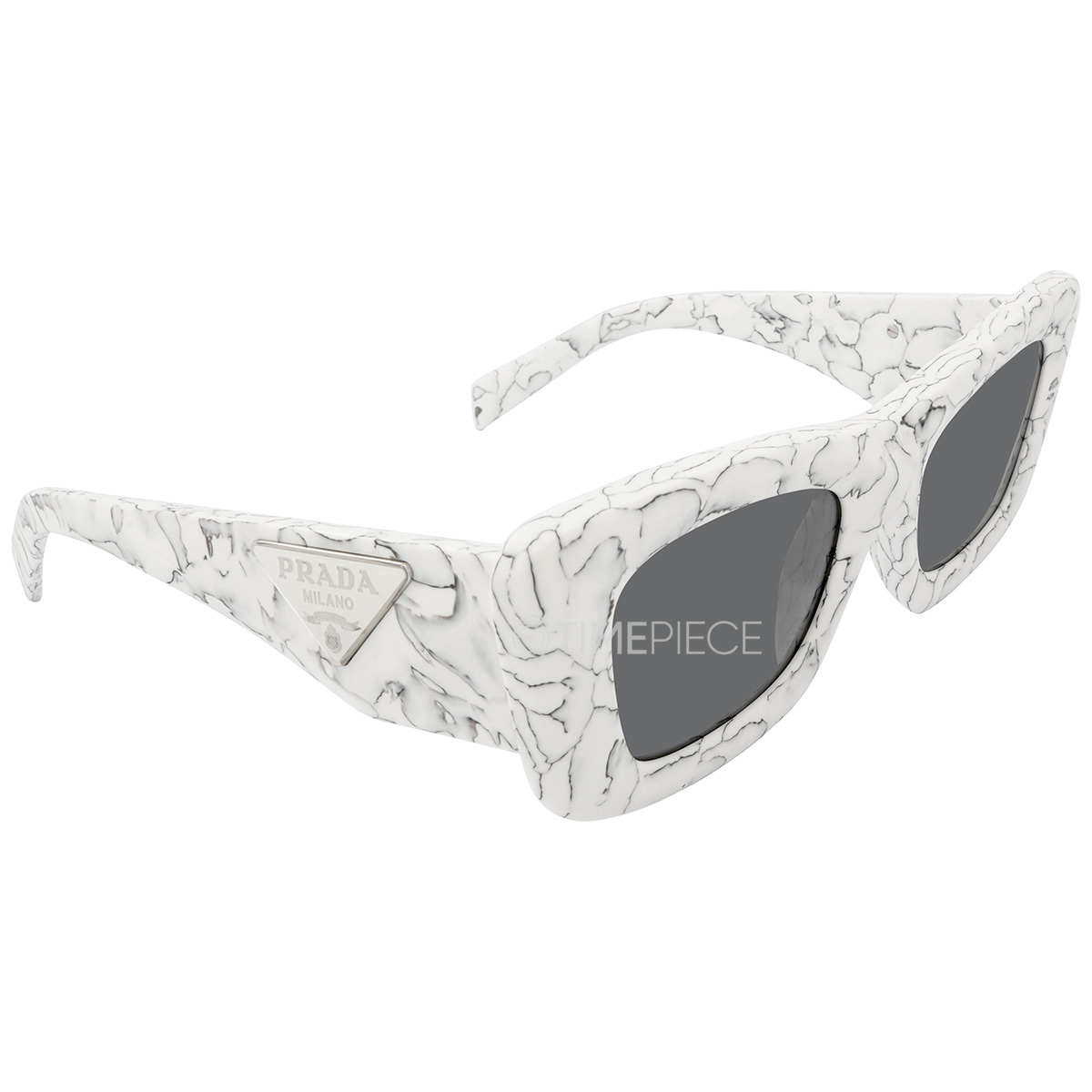 Prada PR 13ZS Sunglasses 17D5S0 Matte White Marble