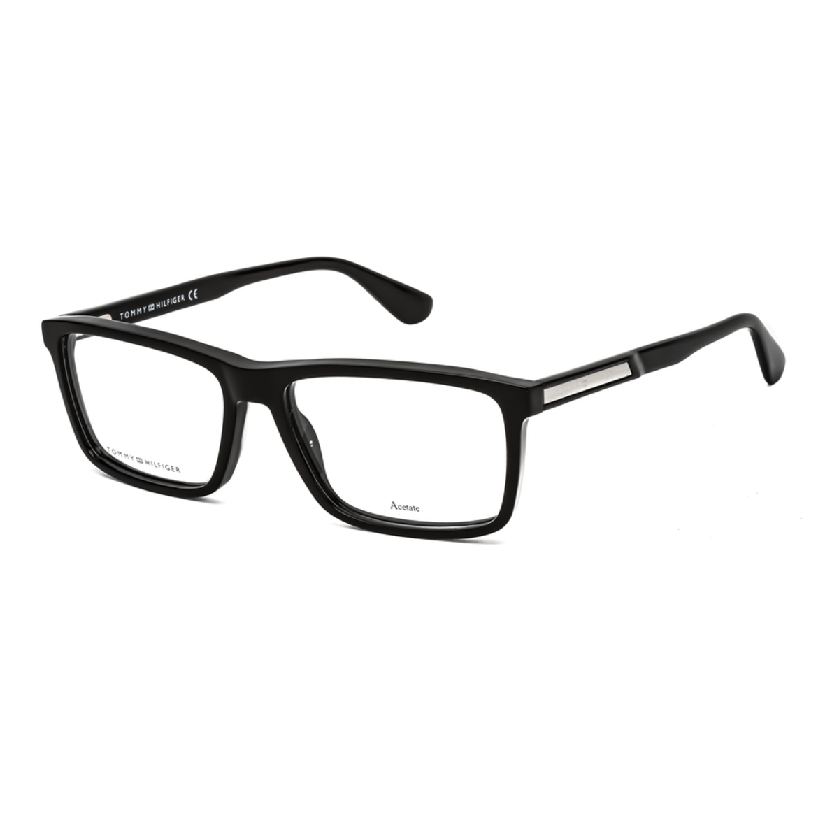 Tommy Hilfiger Demo Rectangular Mens Eyeglasses Th 1549 0807 55