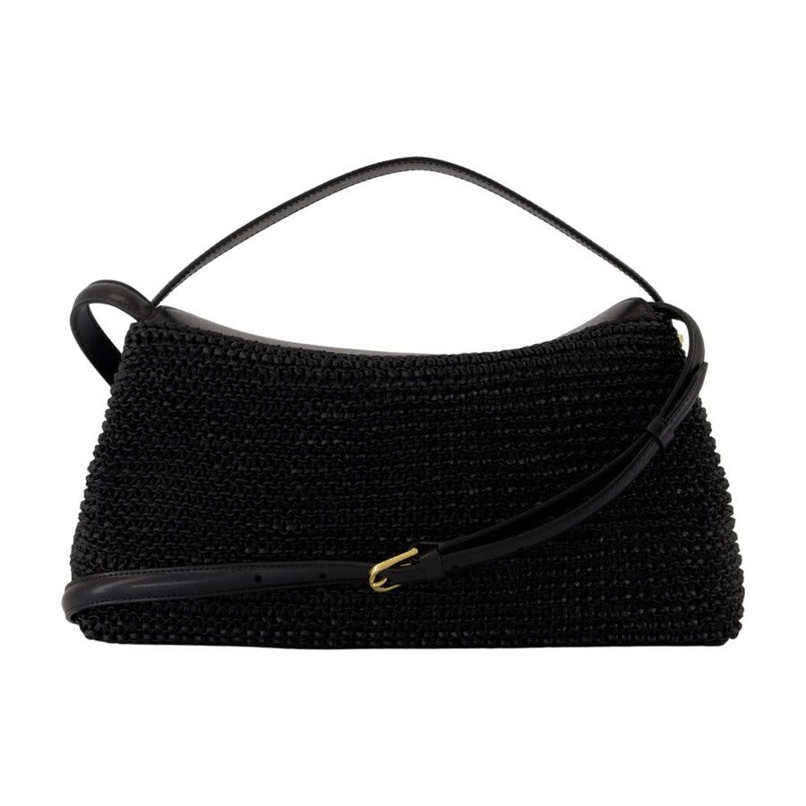 Toteme T-Lock Top Handle Bag  Black