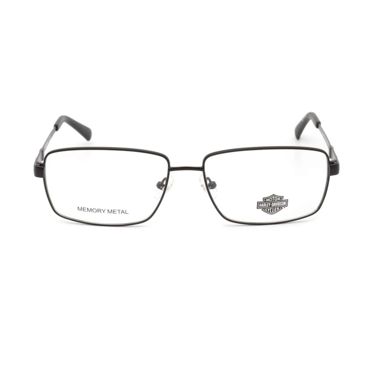 Harley Davidson Unisex Black Rectangular Eyeglass Frames HD085500260