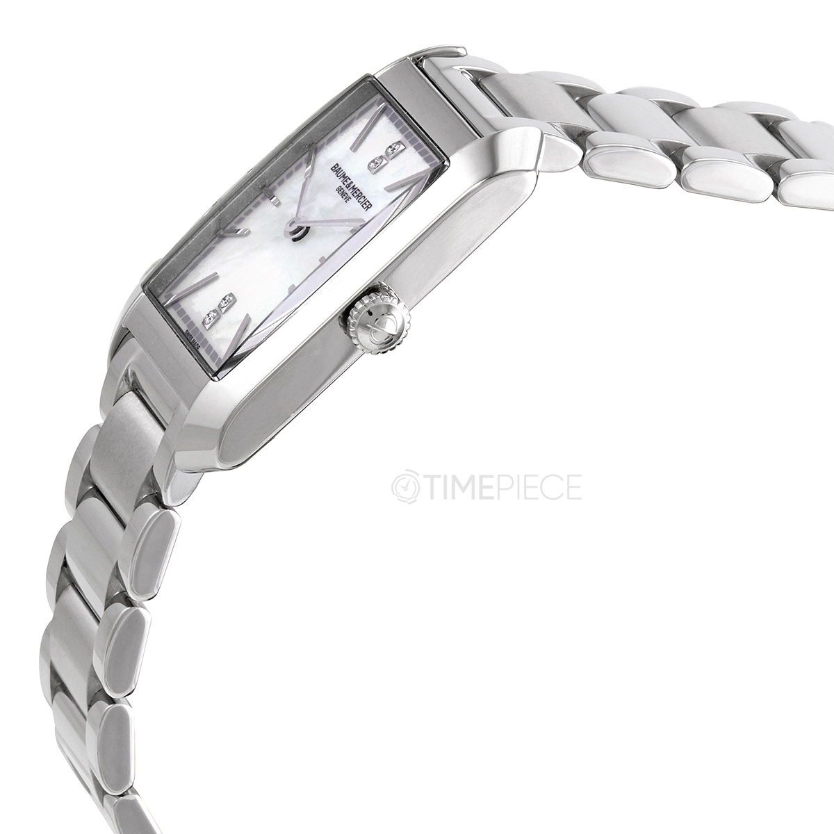 Baume et Mercier Hampton Quartz Diamond White Mother of Pearl Dial