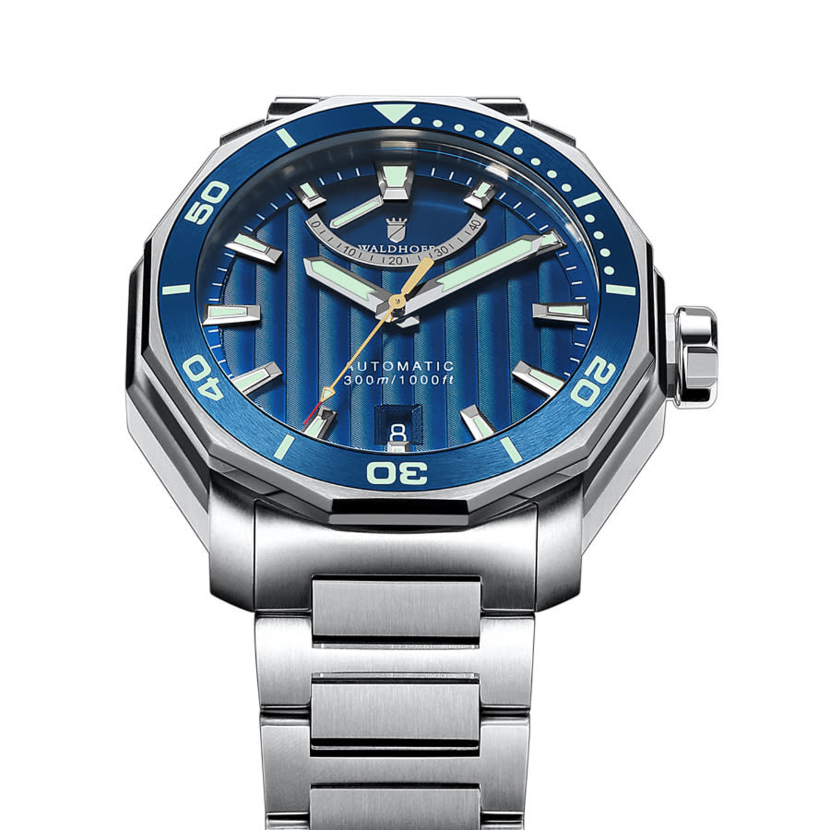 Waldhoff Seawolf Automatic Blue Dial Mens Watch Seawolf MW-13C