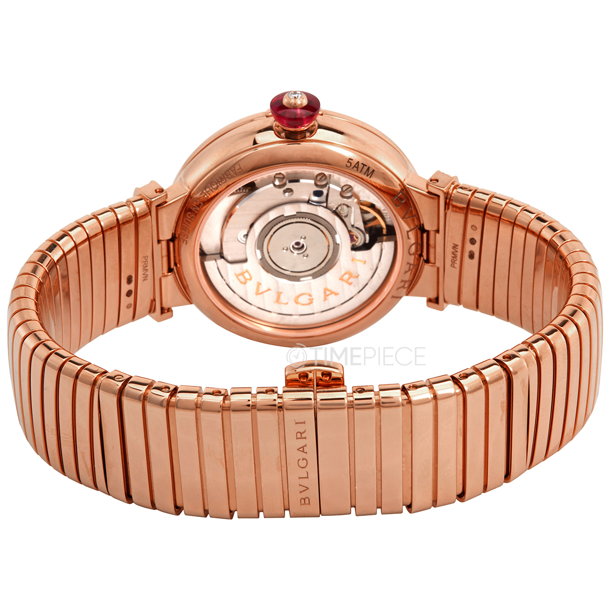 Bvlgari LVCEA Tubogas Mother of Pearl Diamond Dial Ladies Watch