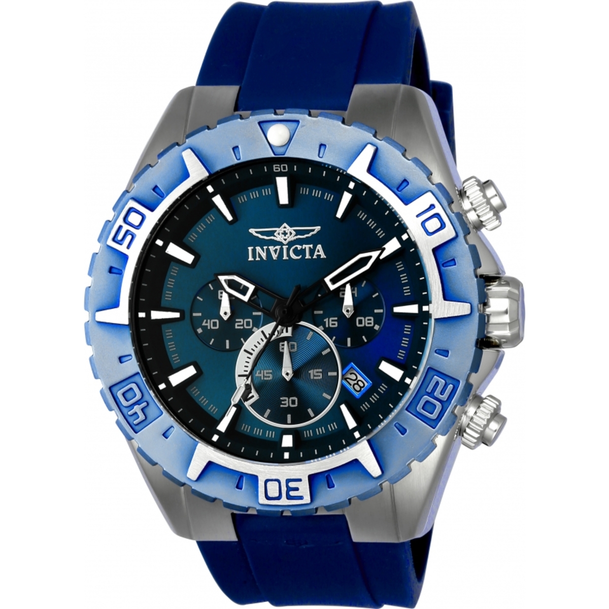 Invicta Aviator Chronograph Blue Dial Mens Watch 22522
