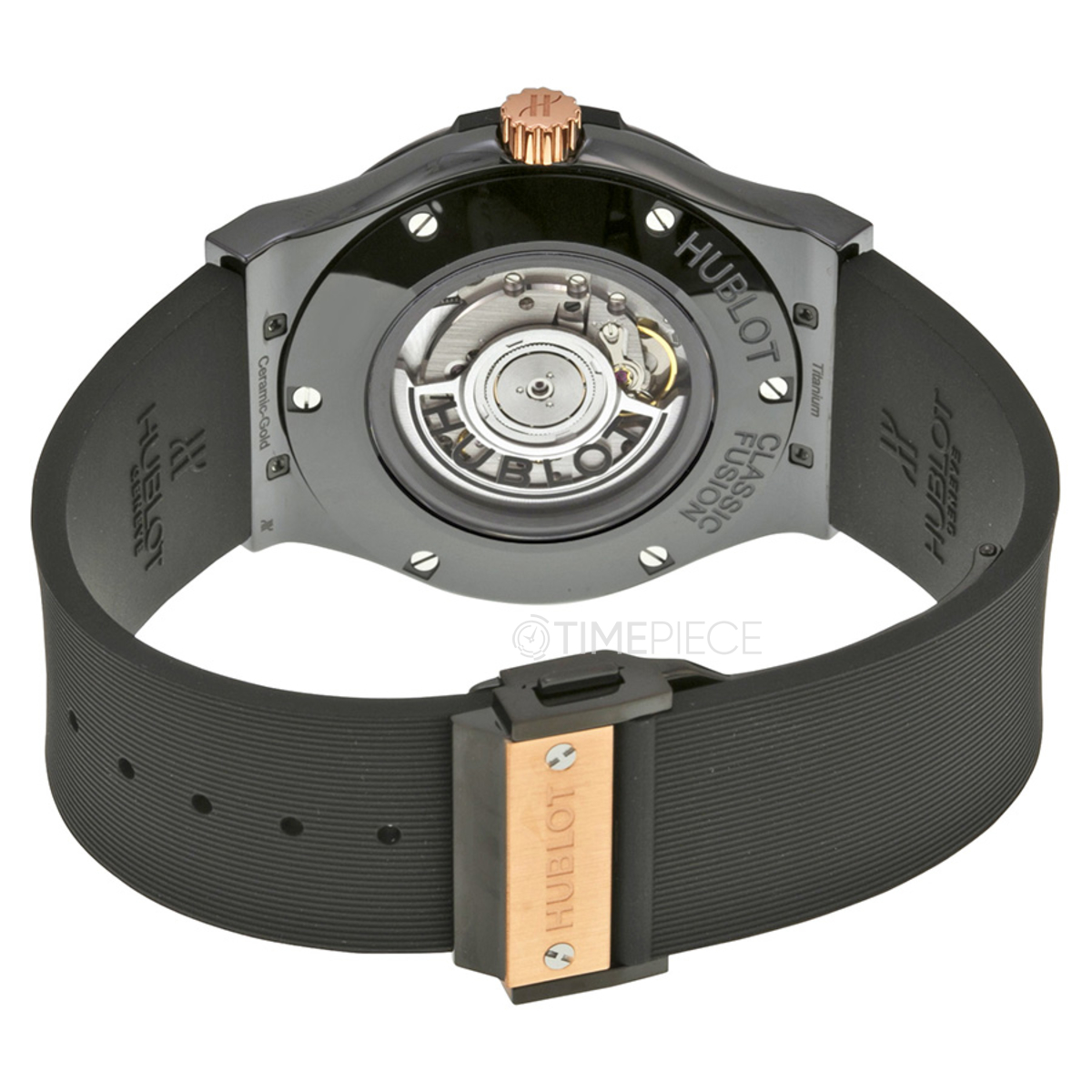 New Hublot Classic Fusion 45 mm Black Ceramic Rose Gold Watch  511.CO.1181.RX