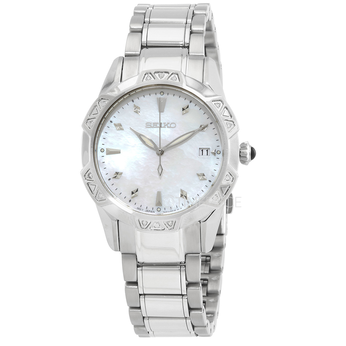 Seiko Quartz Crystal White Dial Ladies Watch SKK727P1