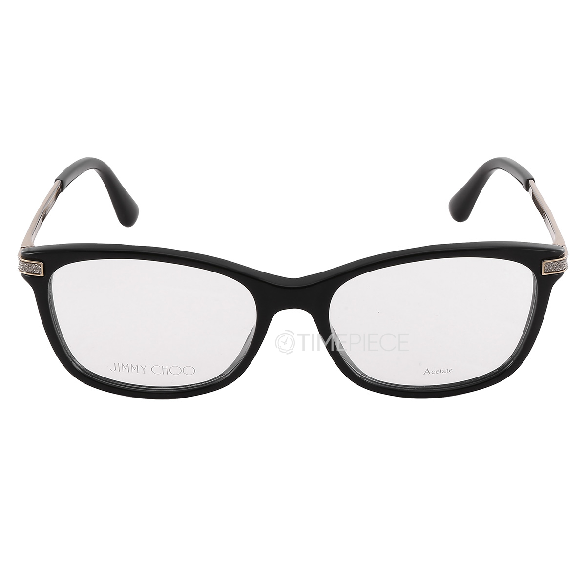 Jimmy Choo Ladies Black Rectangular Eyeglass Frames JC26908070052