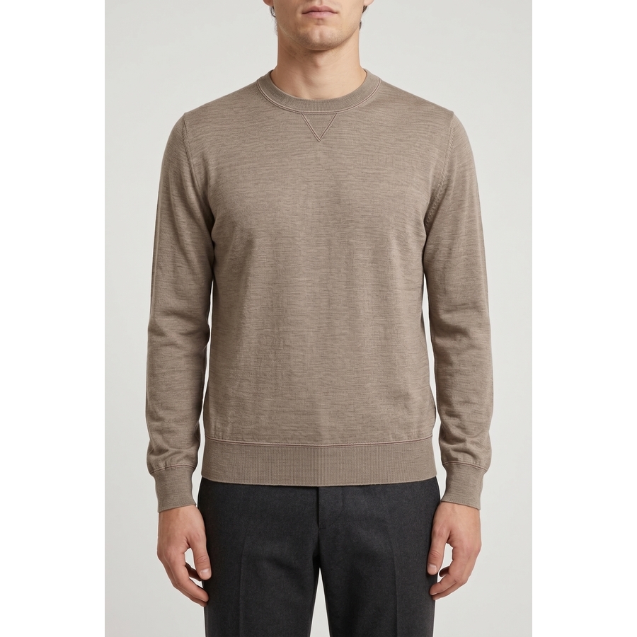 Brunello Cucinelli Beige Cashmere Silk Sweater