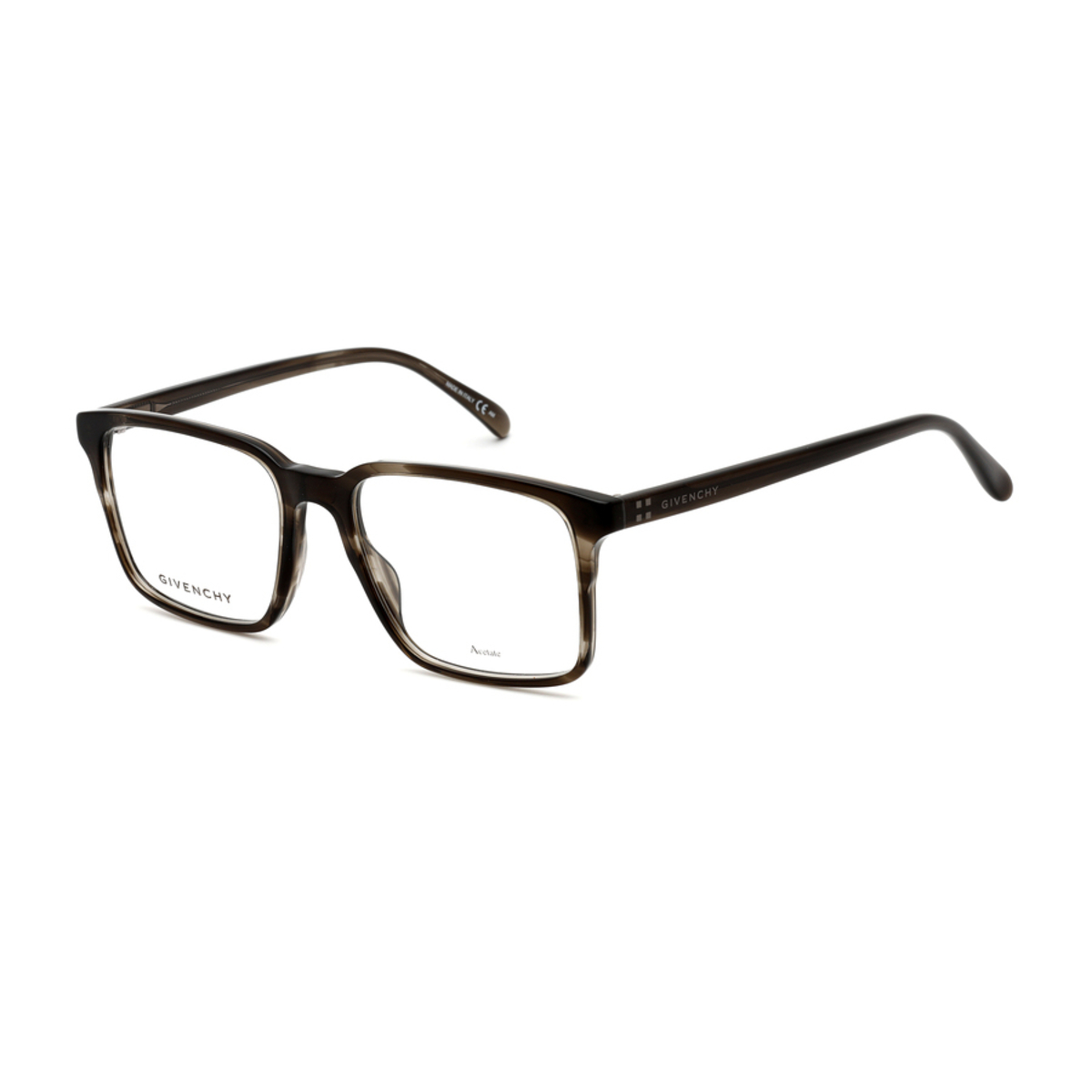 Givenchy Mens Grey Rectangular Eyeglass Frames GV010202W80055
