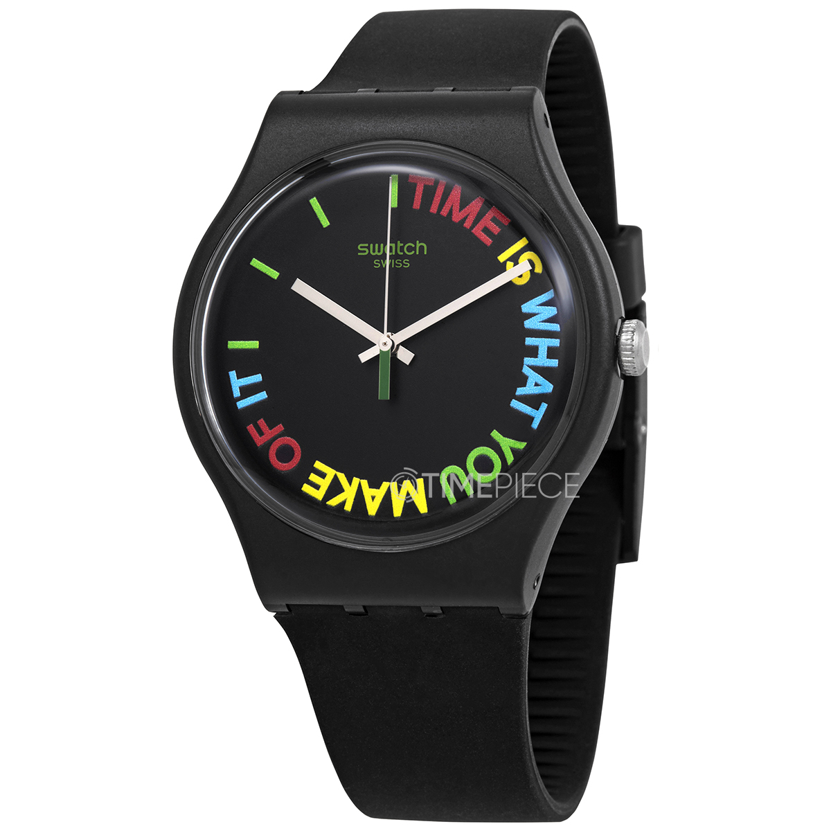 Swatch FREETID Quartz Black Dial Unisex Watch SO29B103