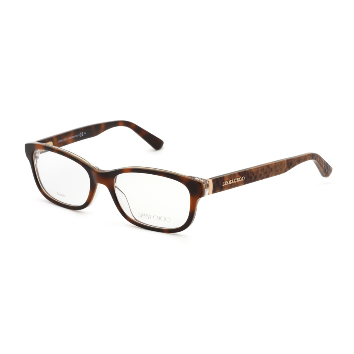 Jimmy Choo Ladies Tortoise Square Eyeglass Frames JC121 0VTH 52