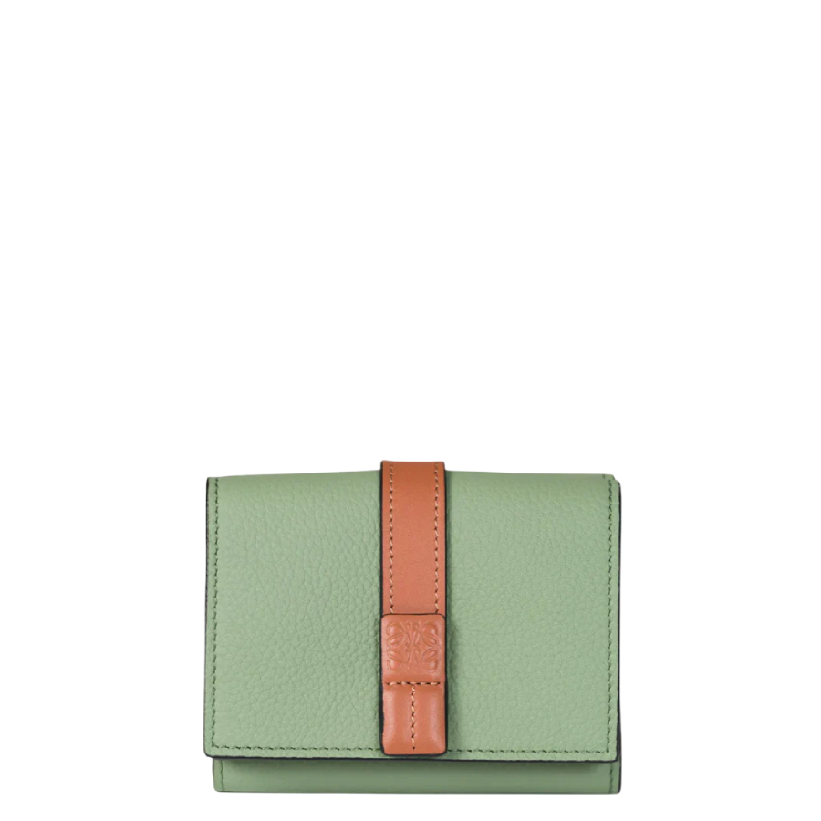 Loewe Embossed Anagram Trifold Calfskin Wallet