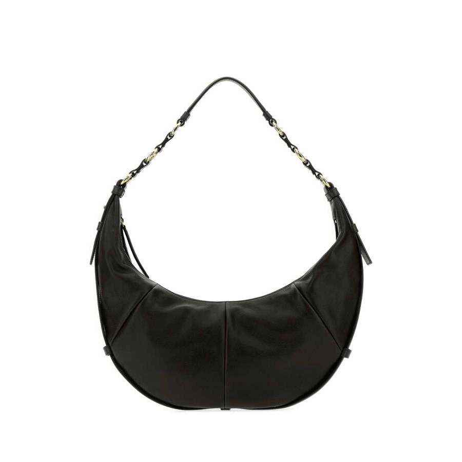 Black Leather Saharienne Shopping Bag Nero Borse A Mano