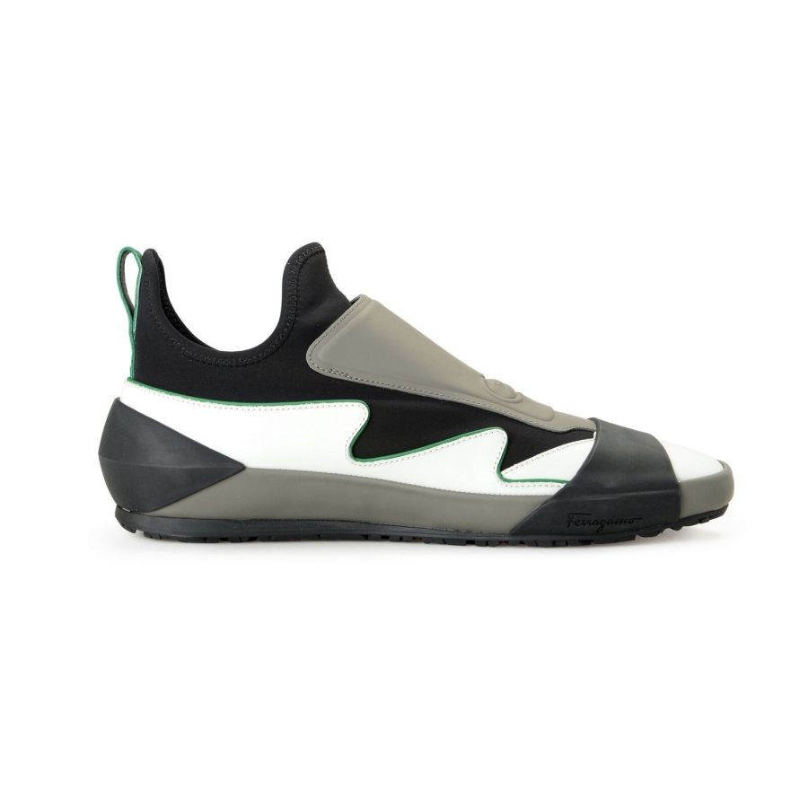 Ferragamo Nile Ladies Black Sneakers
