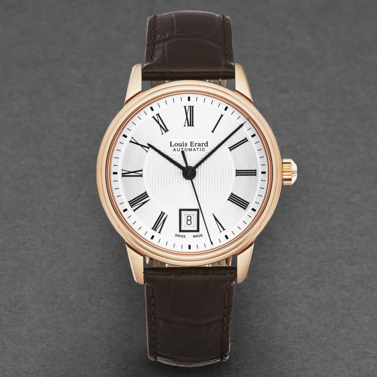 Louis Erard Automatic Watch Rose Gold with Brown Leather strap  69219PR11.BRC80 