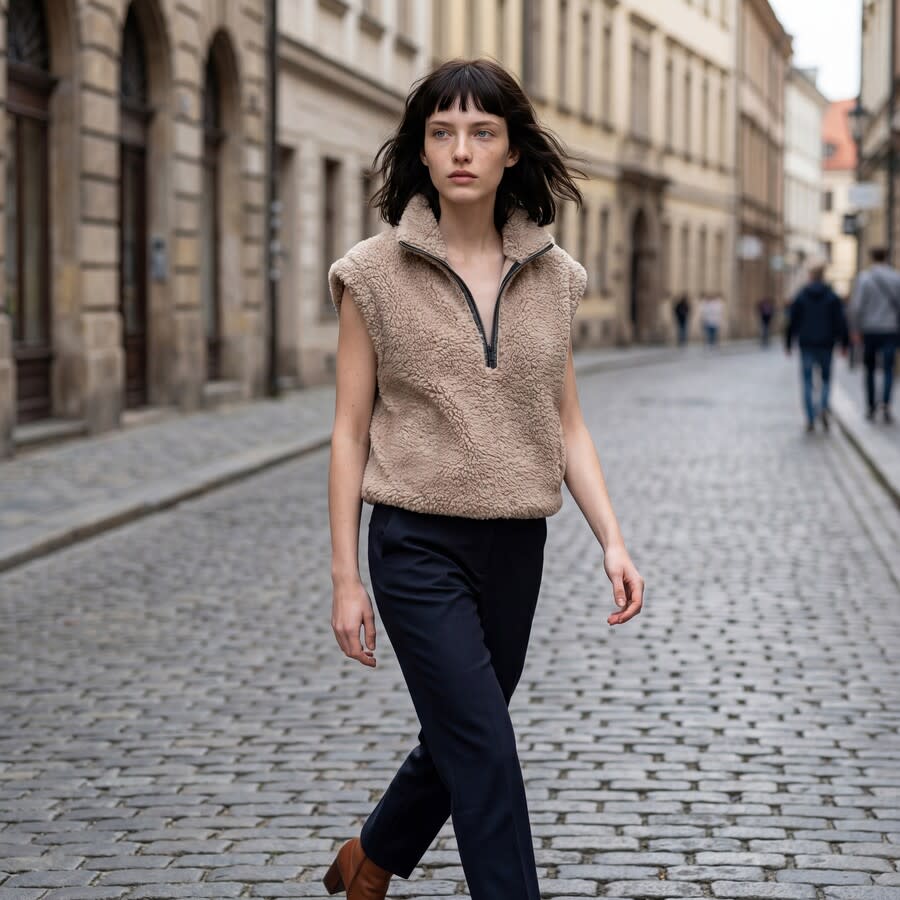 Brunello Cucinelli Brown Cashmere Zip-Up Vest