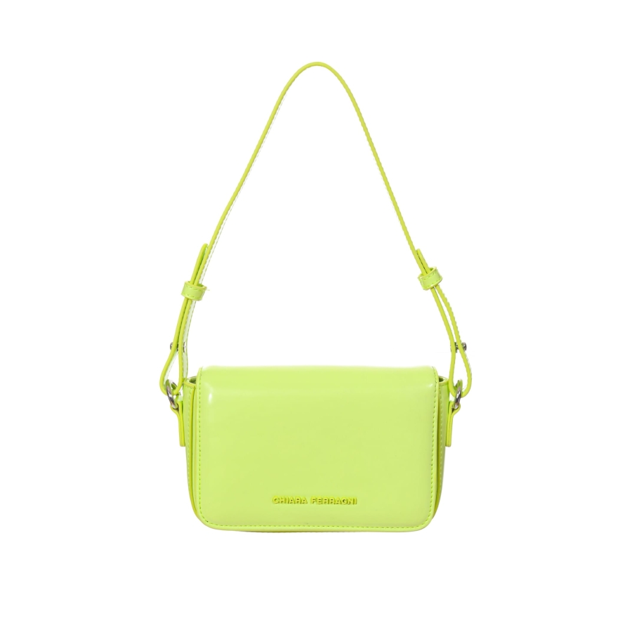 Chiara Ferragni Green Shoulder Bag
