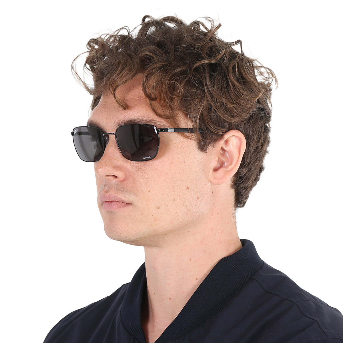 Ray Ban Chromance Dark Grey Rectangular Unisex Sunglasses RB3684CH 002/K8 58