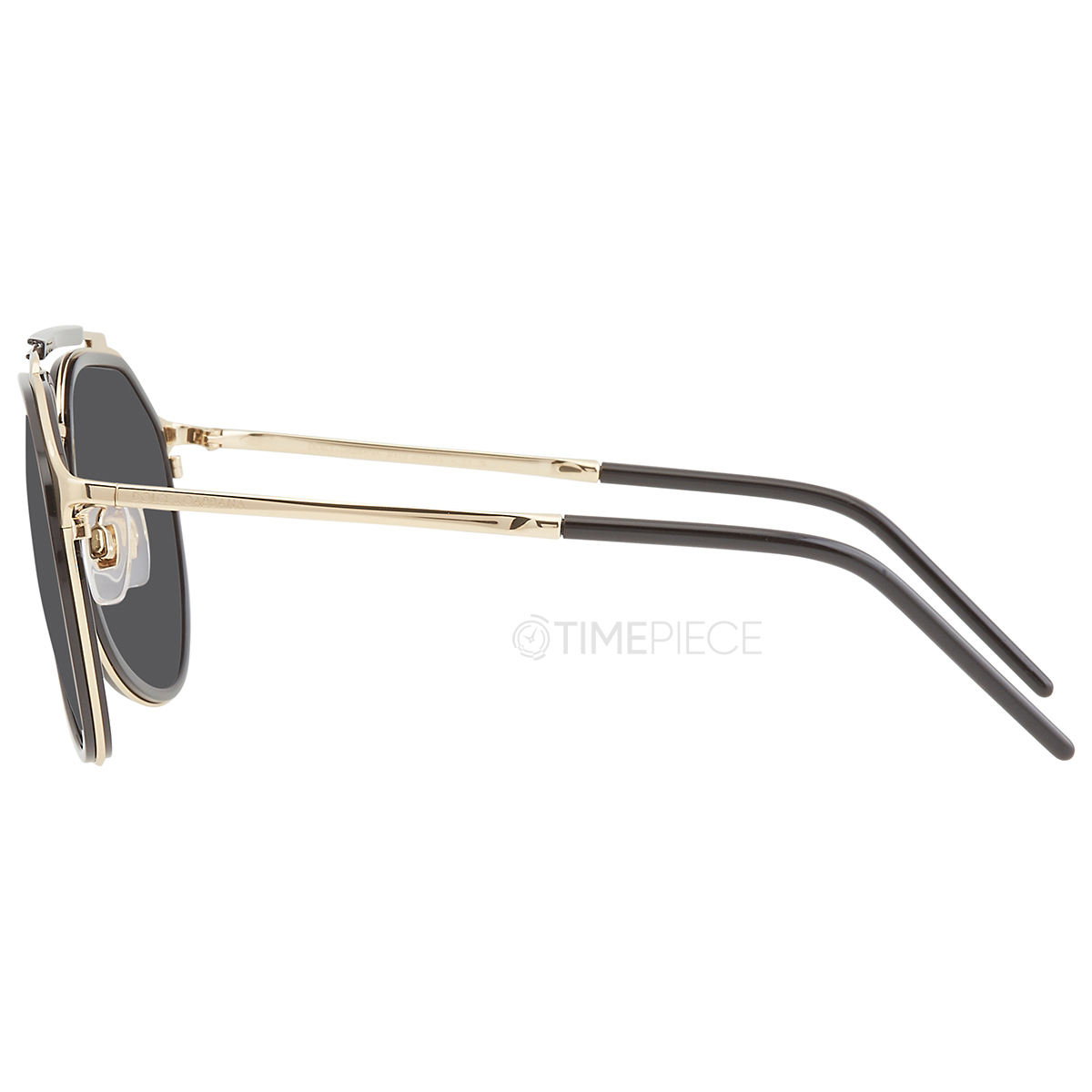 Dolce And Gabbana Dark Gray Pilot Mens Sunglasses DG2277 02/87 57
