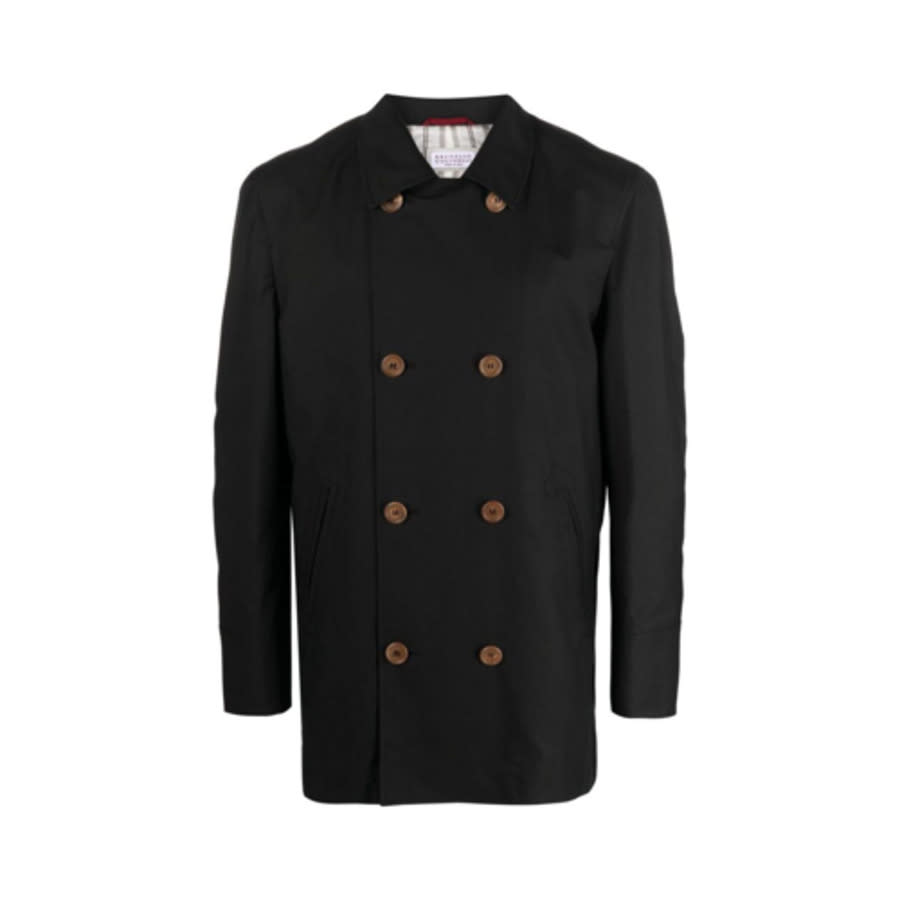 Brunello Cucinelli Black Double-Breasted Jacket