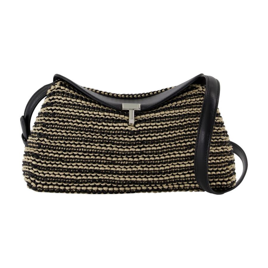 Toteme T-Lock Pouch Shoulder Bag  Black