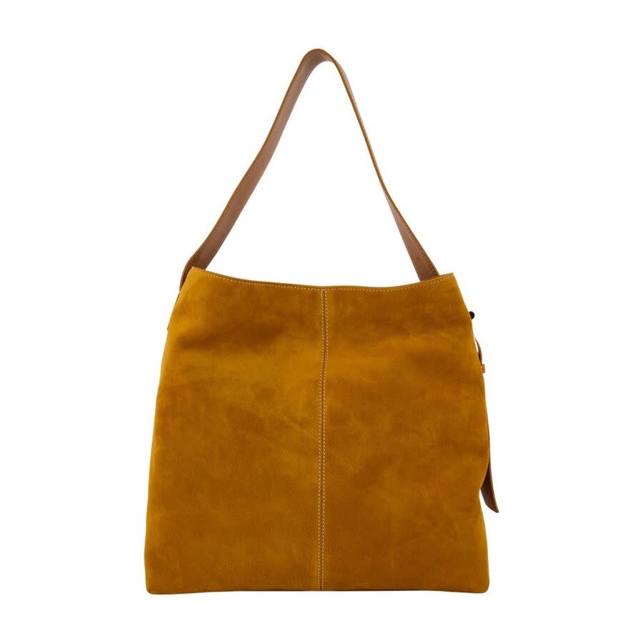 Alexander McQueen Suede Shoulder Bag Brown