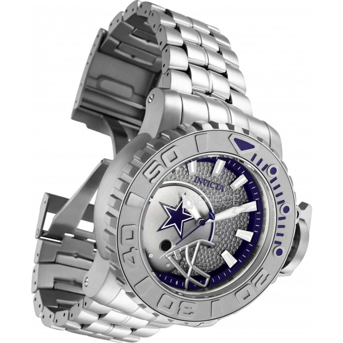 Invicta NFL Dallas Cowboys Automatic Grey Dial Mens Watch 33004