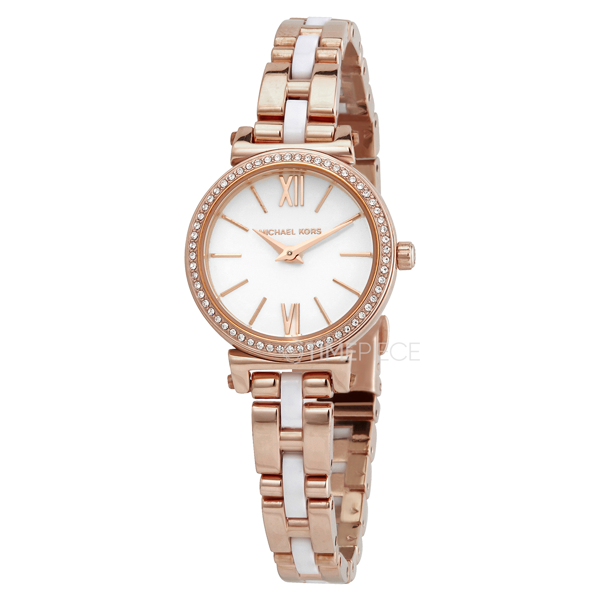 Michael Kors Sofie Quartz Crystal White Dial Ladies Watch MK4347