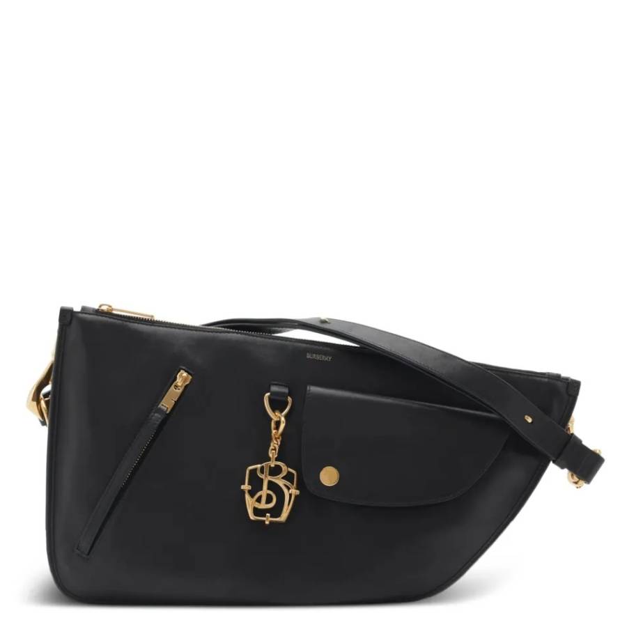 Burberry Black Leather Shoulder Bag