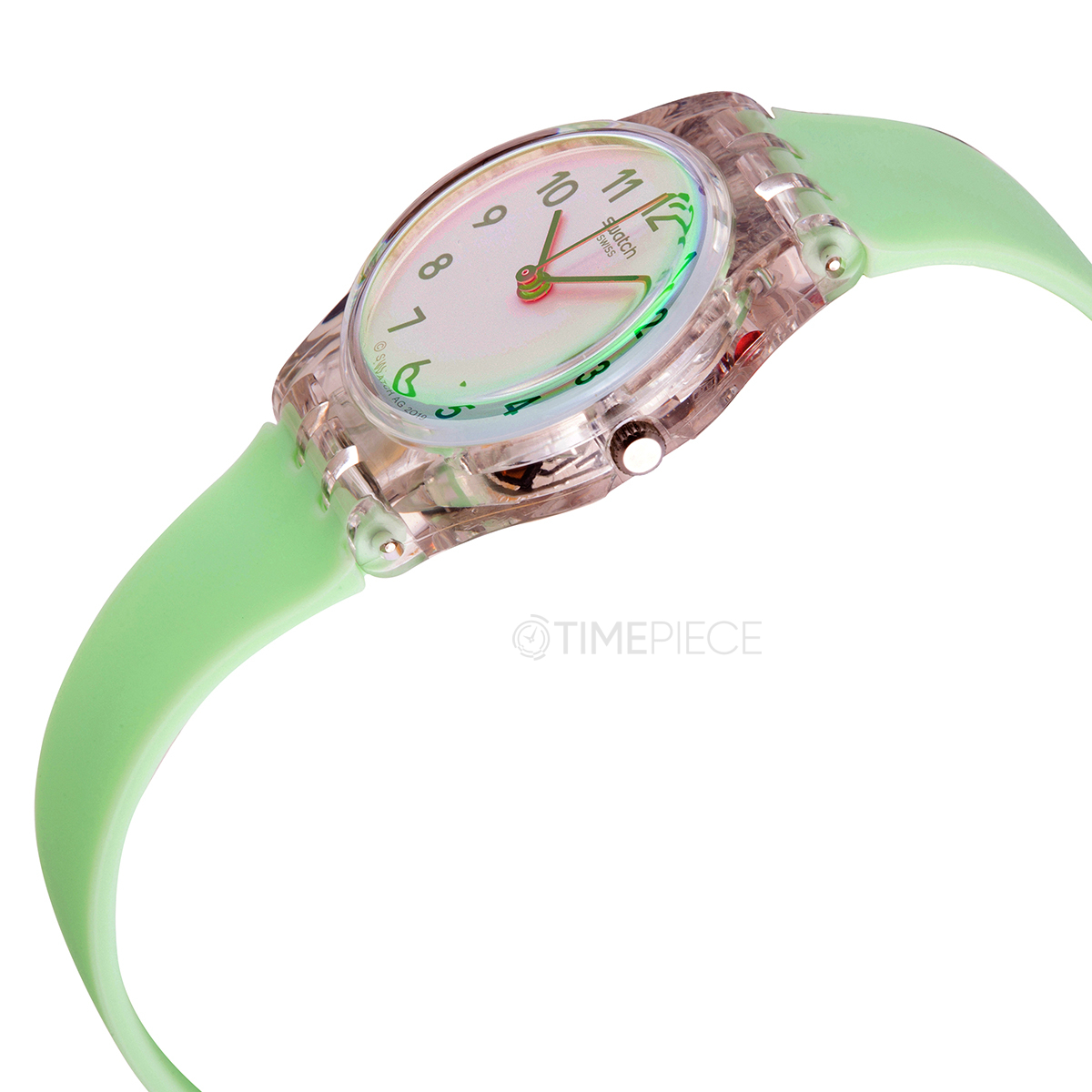 Swatch LK397 Casual Green Ladies Quartz Watch