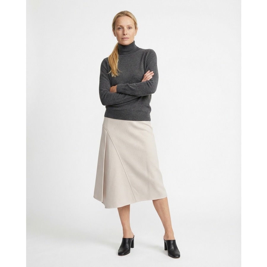 Brunello Cucinelli Snow White Midi Skirt