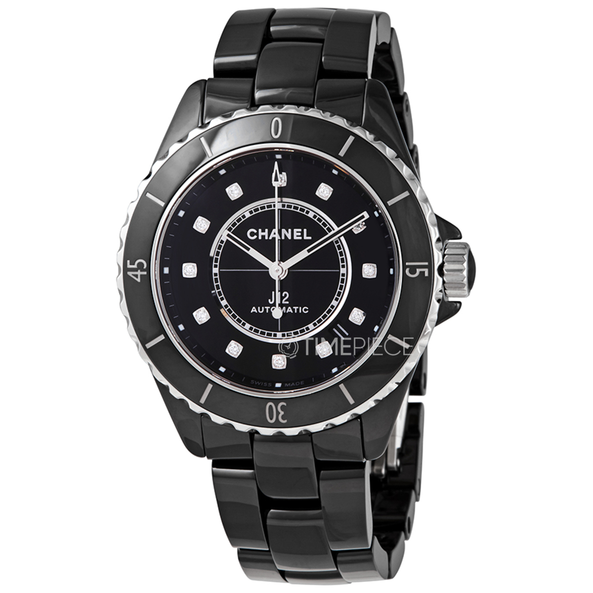 Chanel H5702 J12 Automatic Diamond Black Dial Ladies Watch