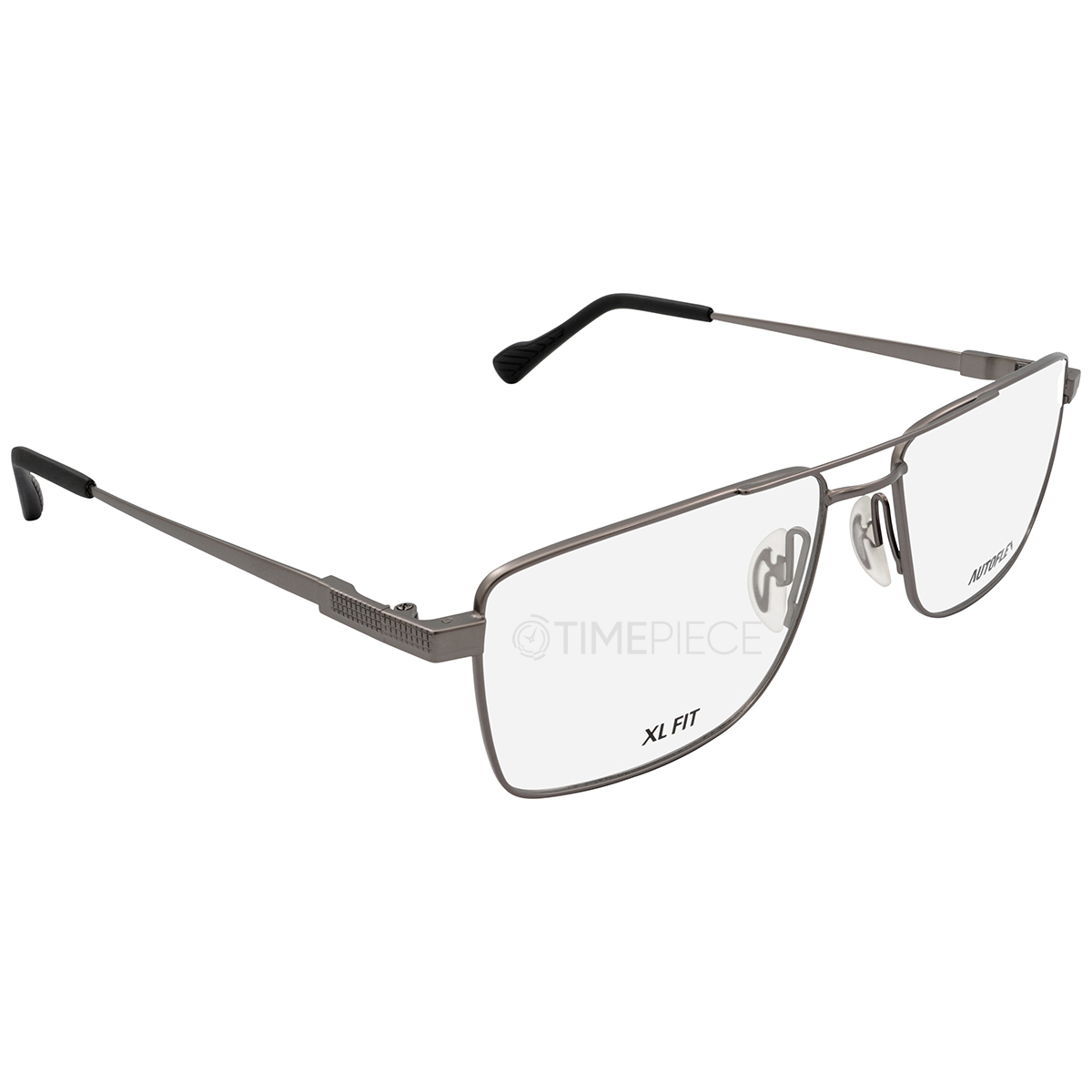 Flexon Mens Gunmetal Square Eyeglass Frames AUTOFLEX10903358