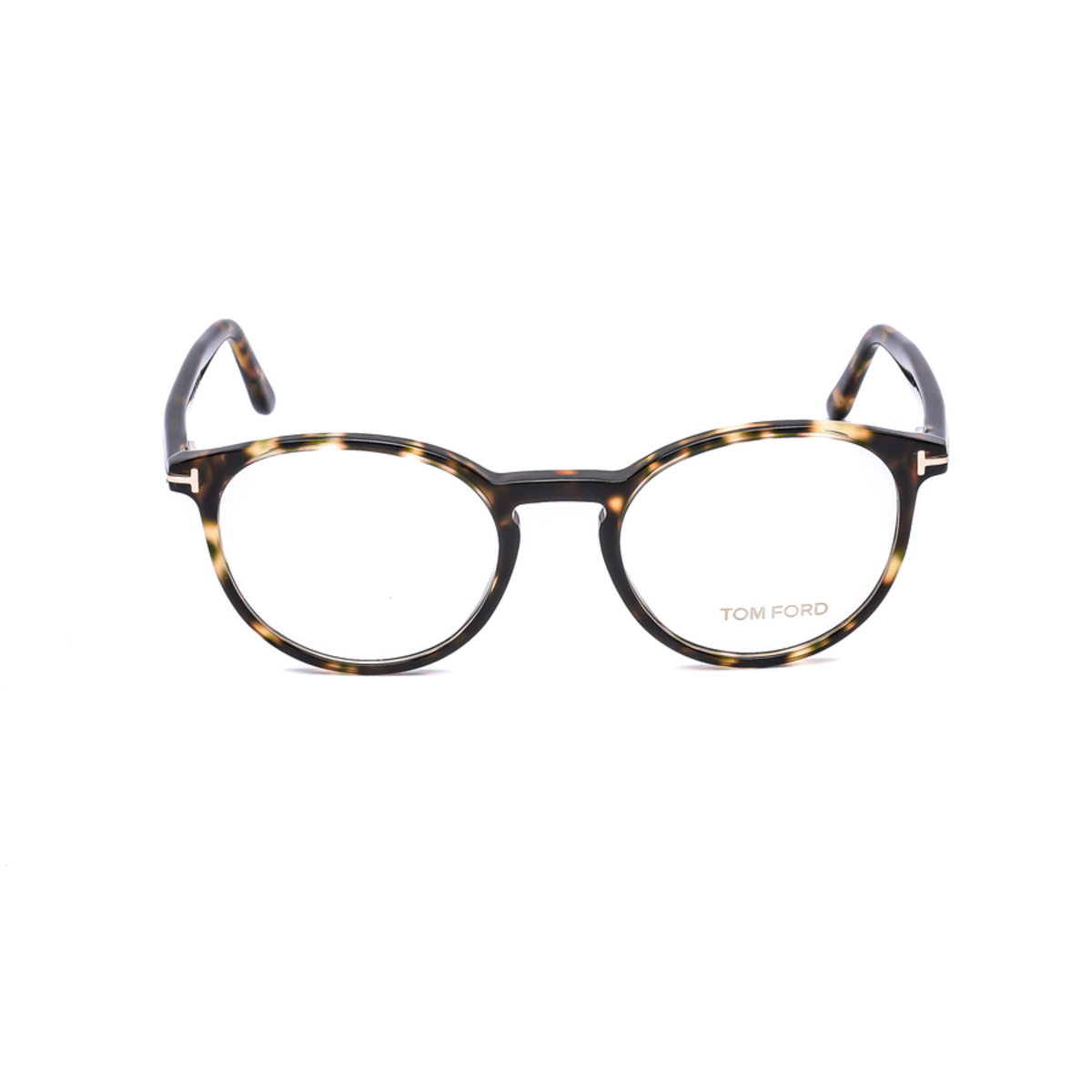 Tom Ford Unisex Tortoise Round Eyeglass Frames FT552405549